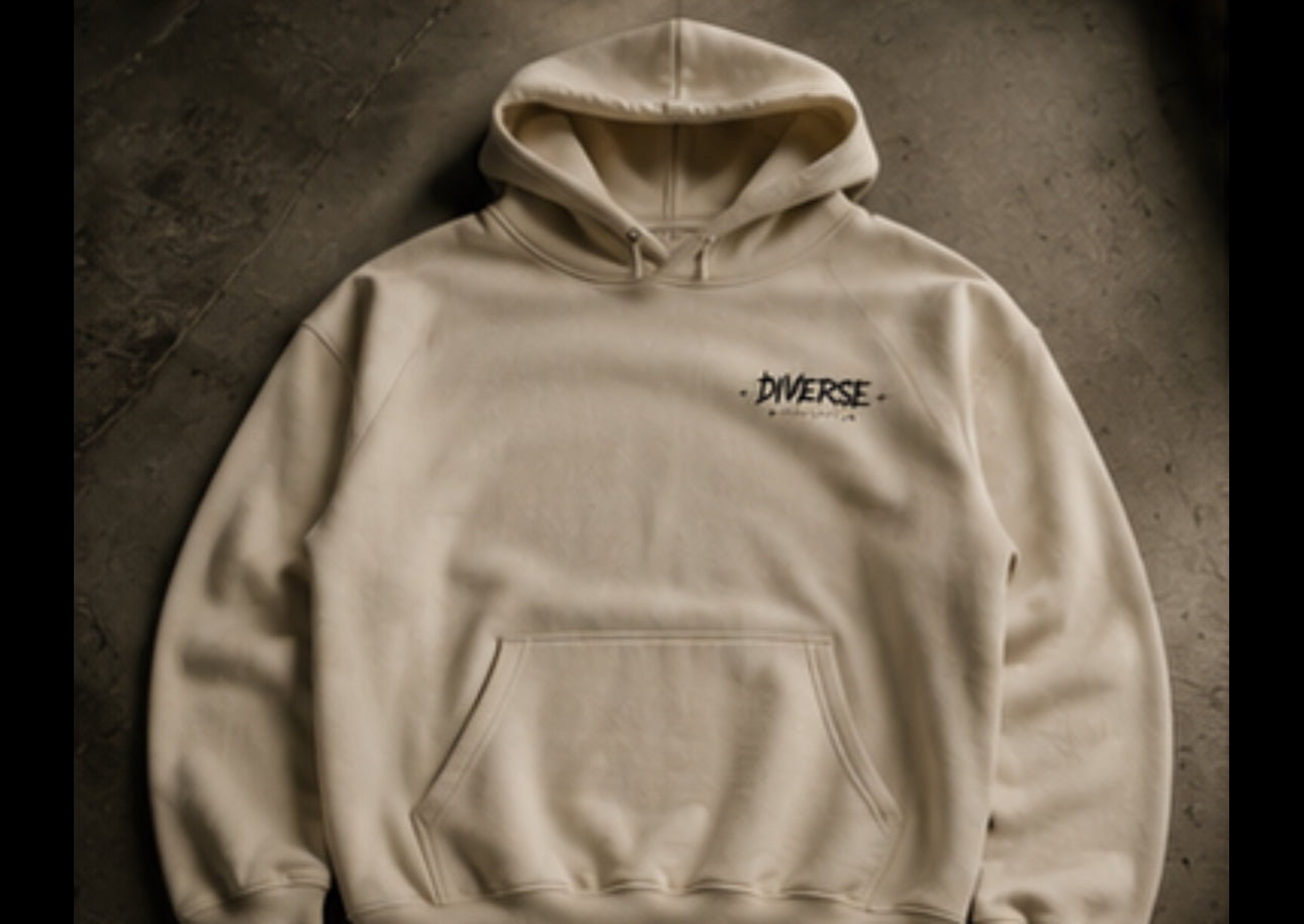 Three-Panel Fleece Hoodie — Riversweird Angel Graphic Pullover
