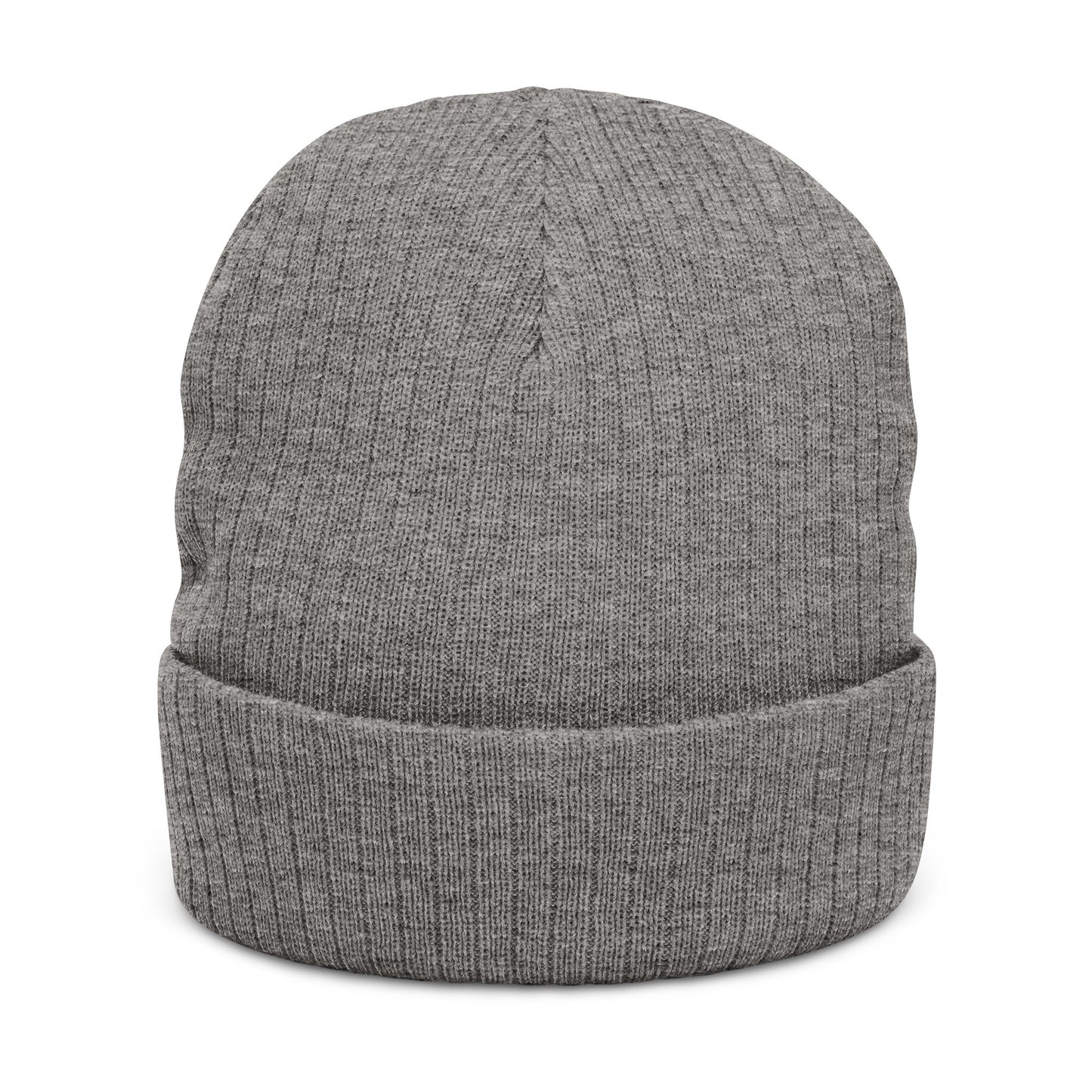 Built Different Ribbed Knit Beanie — Embroidered Casual Winter Hat