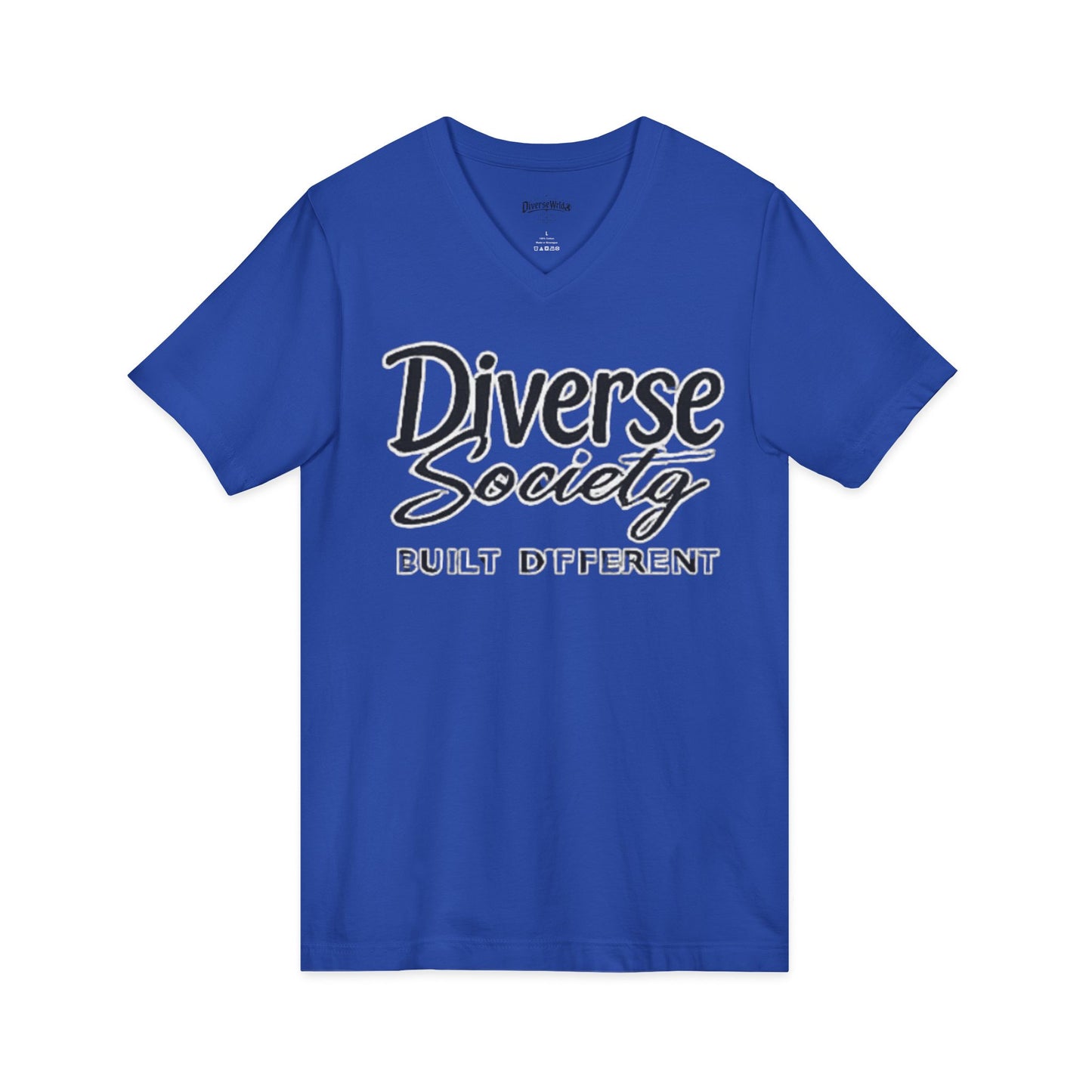 Diverse Society V-Neck Tee — Built Different Graphic T-Shirt