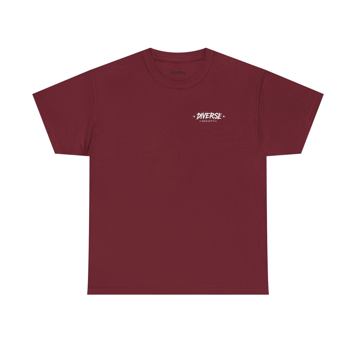 Diverse Society Graphic Tee — Globe Logo Chest + Back Print