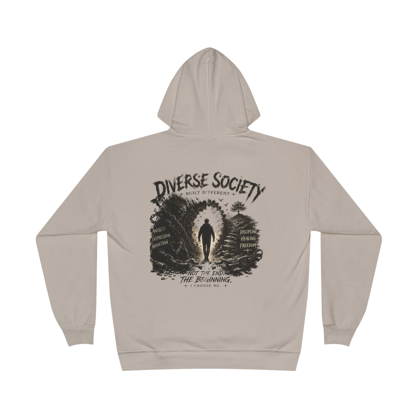 Diverse Society Hooded Sweatshirt — Silhouette Forest Graphic Pullover