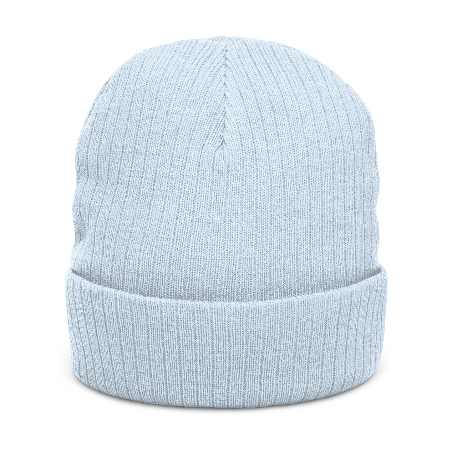 Built Different Ribbed Knit Beanie — Embroidered Casual Winter Hat