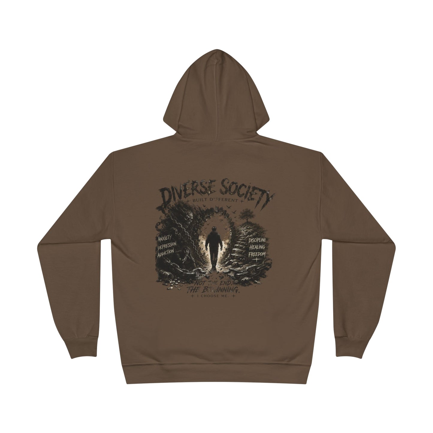 Diverse Society Hooded Sweatshirt — Silhouette Forest Graphic Pullover