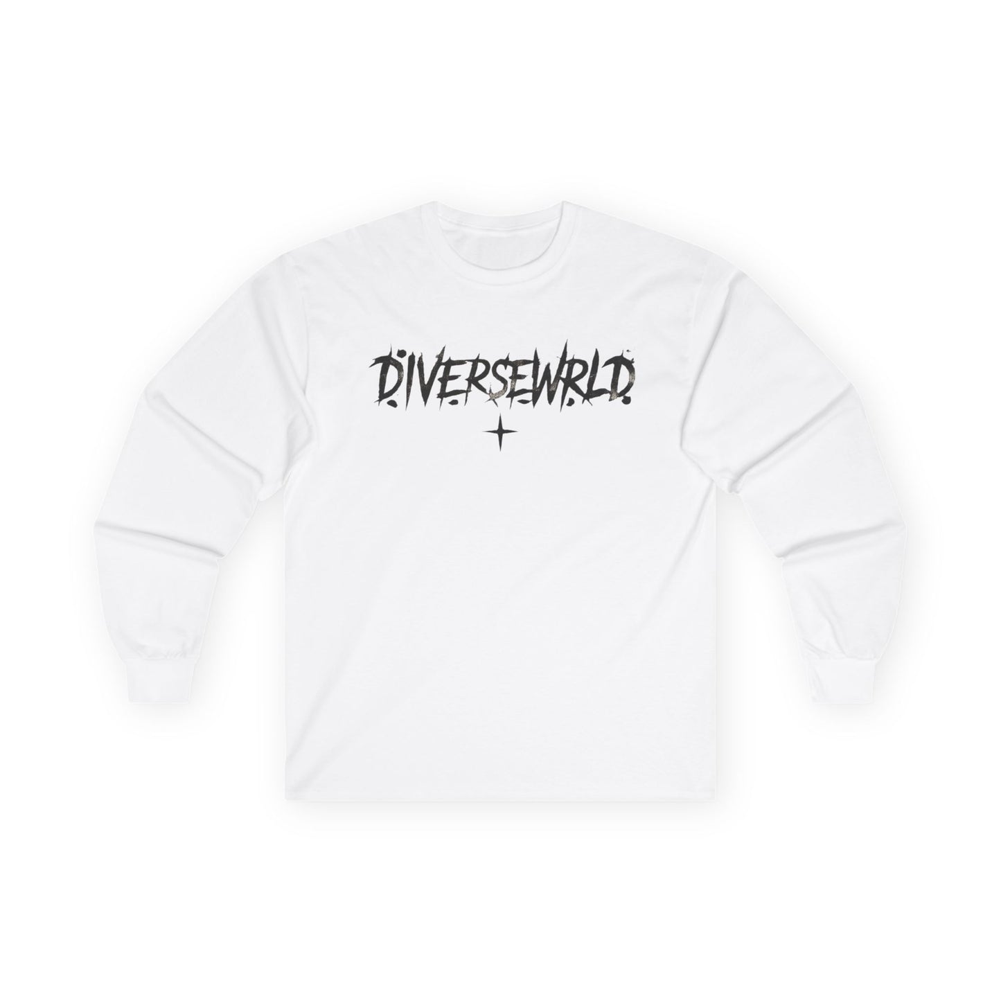 Diversewrld Long Sleeve Tee — Angel Wings Graphic Streetwear