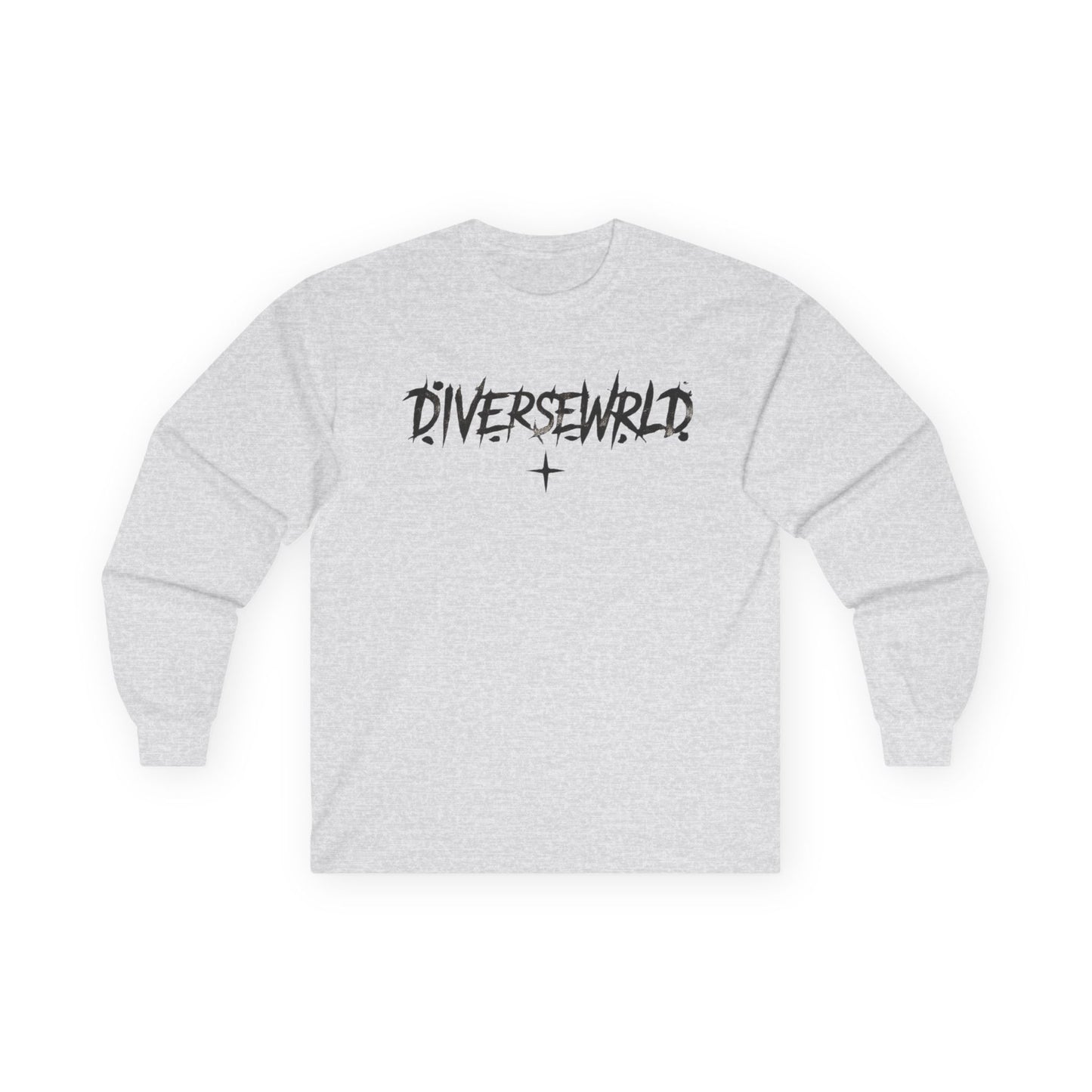 Diversewrld Long Sleeve Tee — Angel Wings Graphic Streetwear
