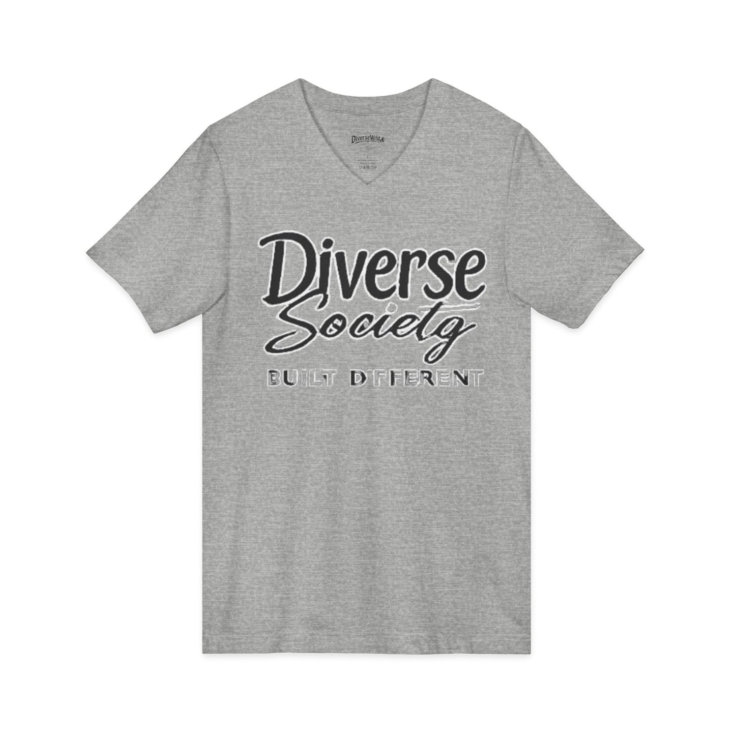 Diverse Society V-Neck Tee — Built Different Graphic T-Shirt