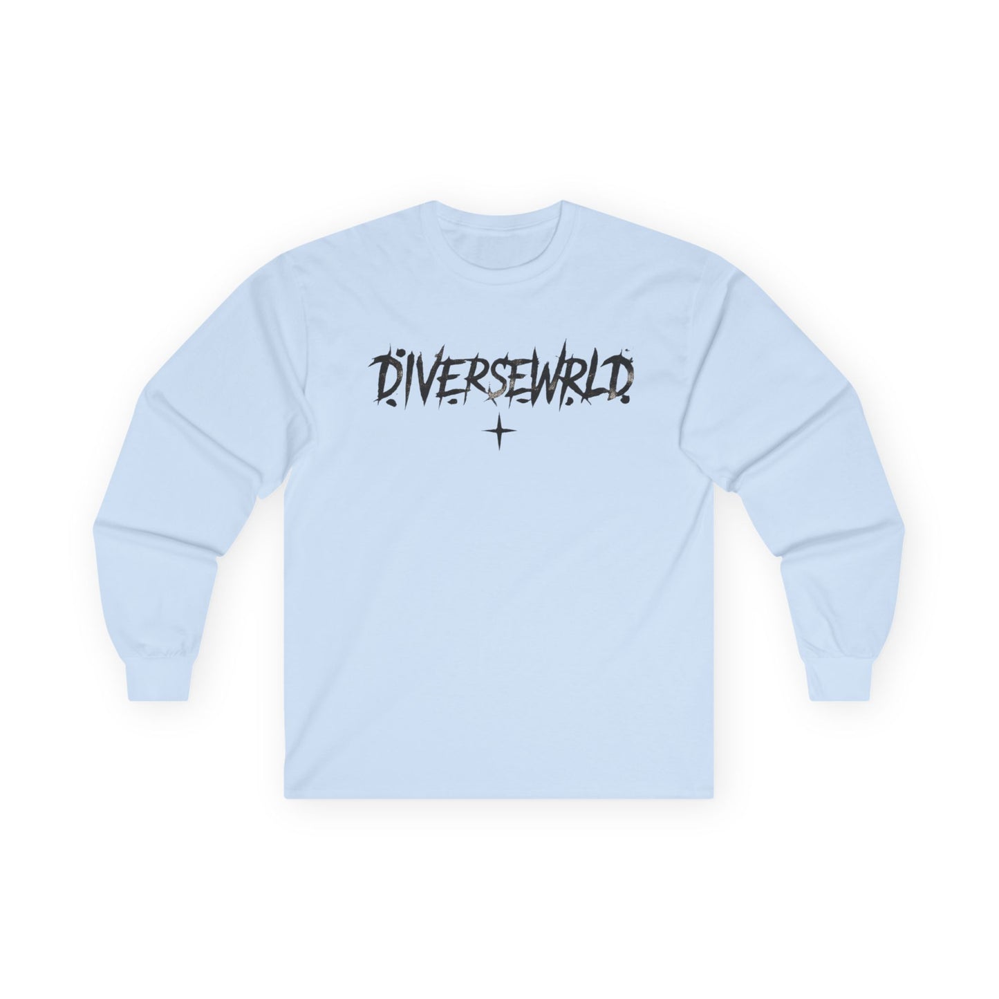 Diversewrld Long Sleeve Tee — Angel Wings Graphic Streetwear