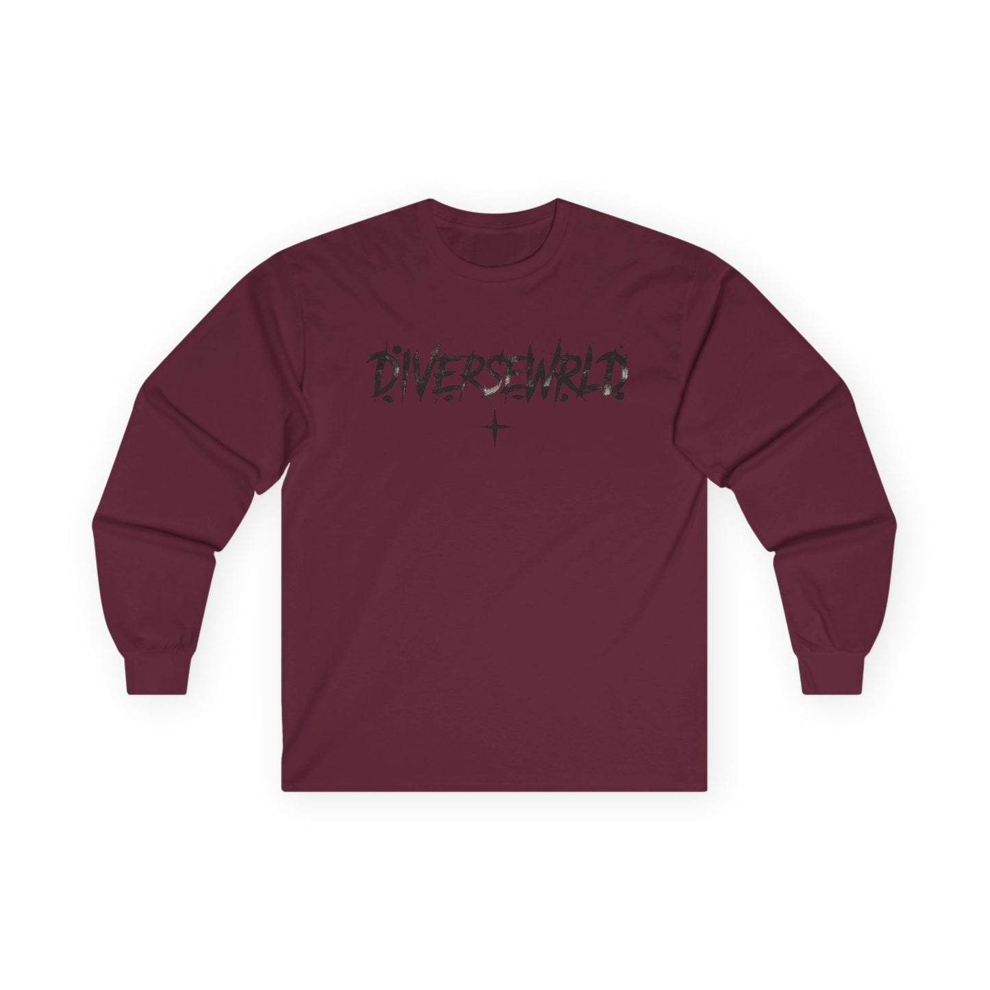 Diversewrld Long Sleeve Tee — Angel Wings Graphic Streetwear