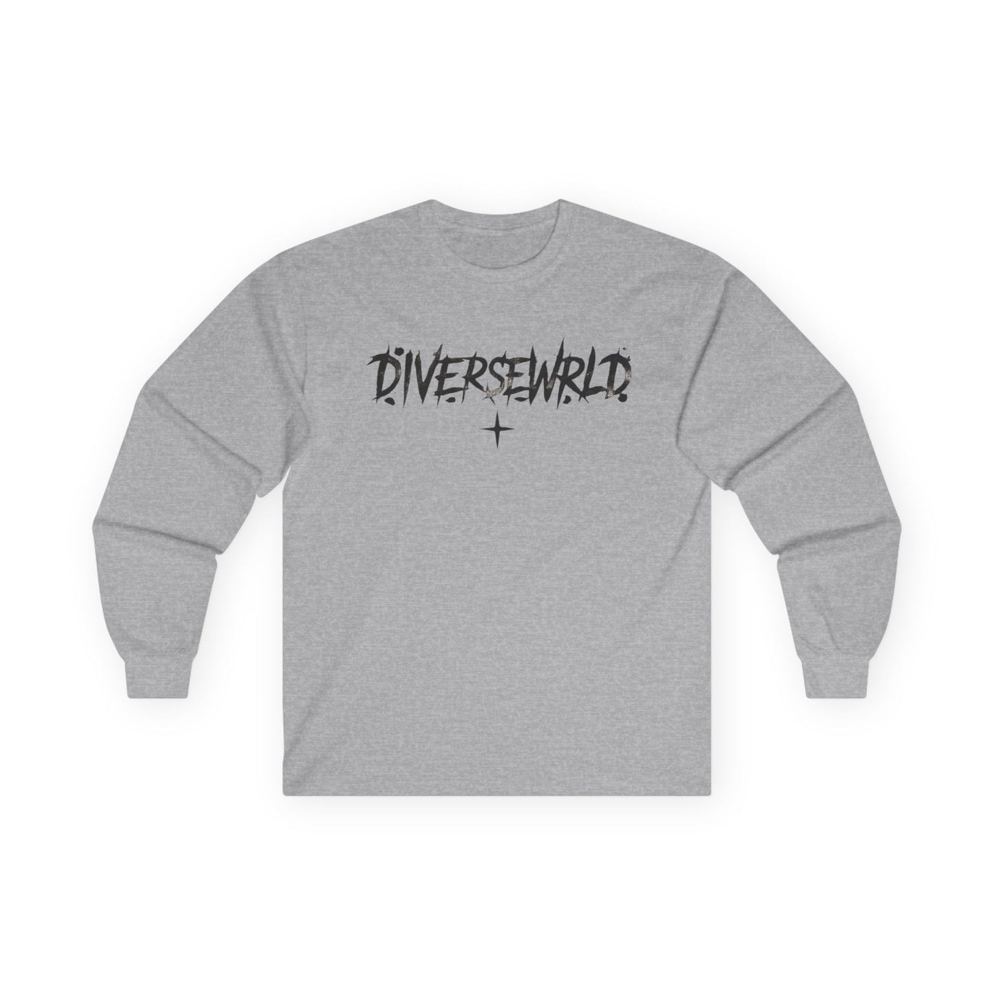 Diversewrld Long Sleeve Tee — Angel Wings Graphic Streetwear