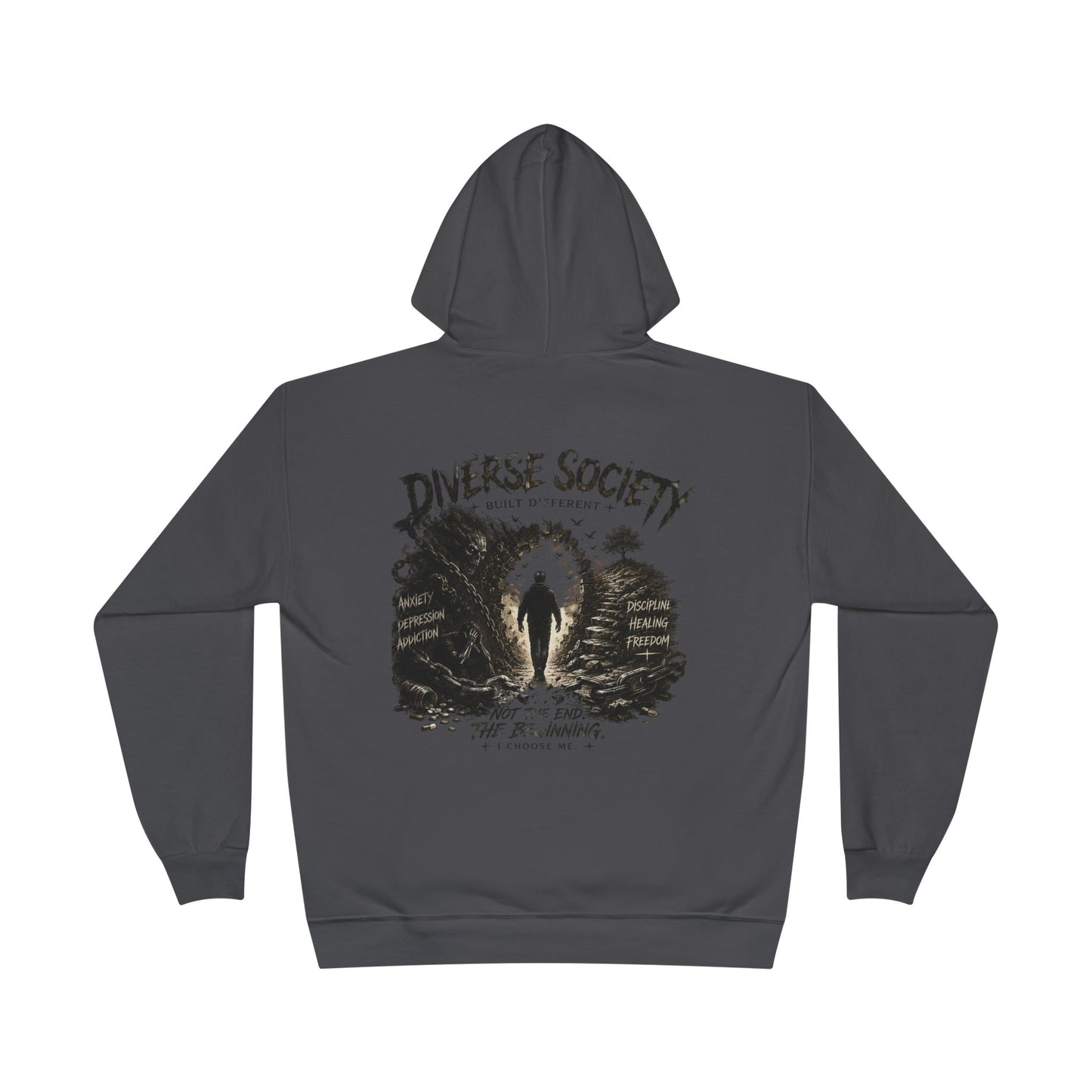 Diverse Society Hooded Sweatshirt — Silhouette Forest Graphic Pullover