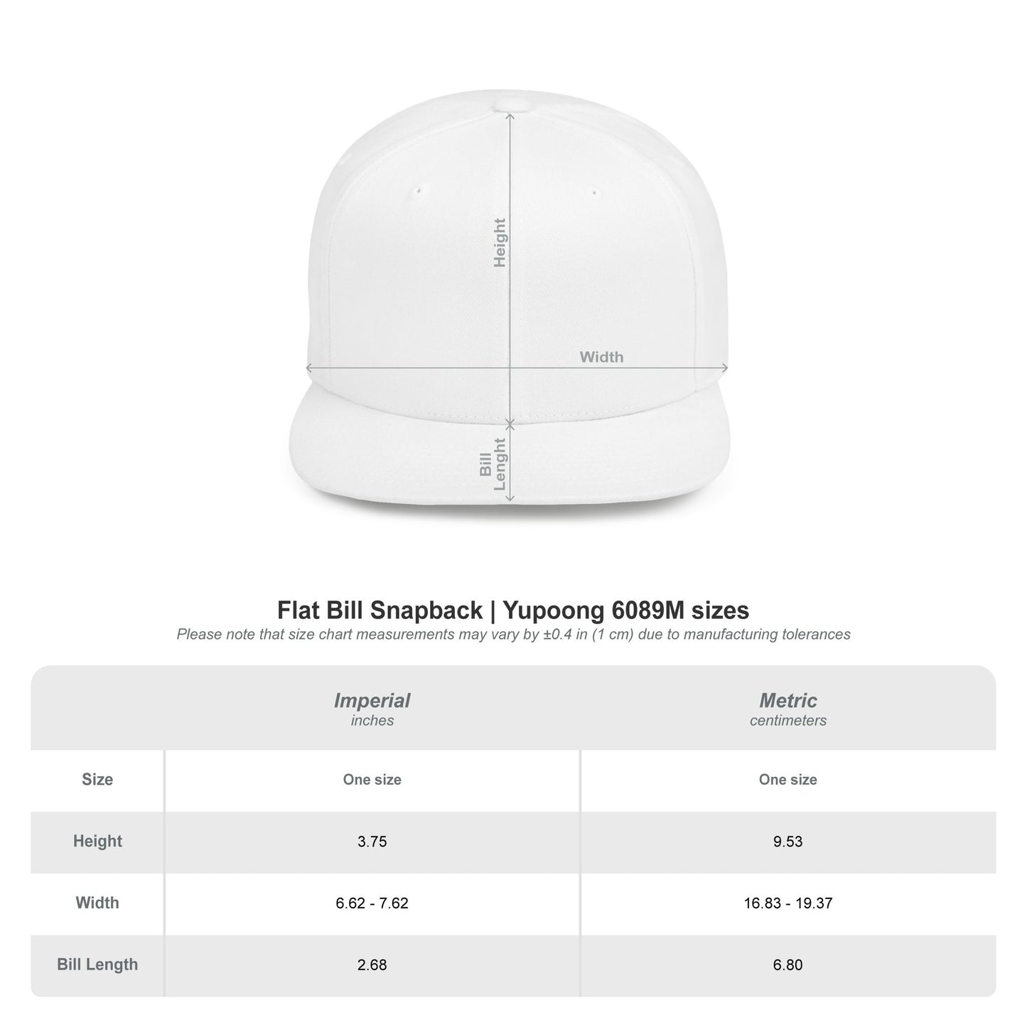 Snapback Hat — "Diverse Society" Embroidered Flat Bill Cap