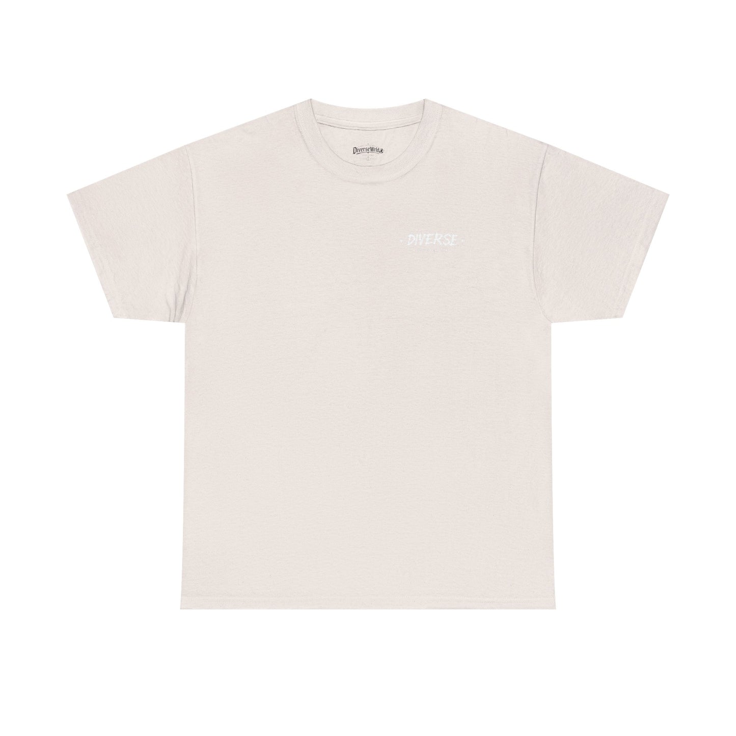 Diverse Society Graphic Tee — Globe Logo Chest + Back Print